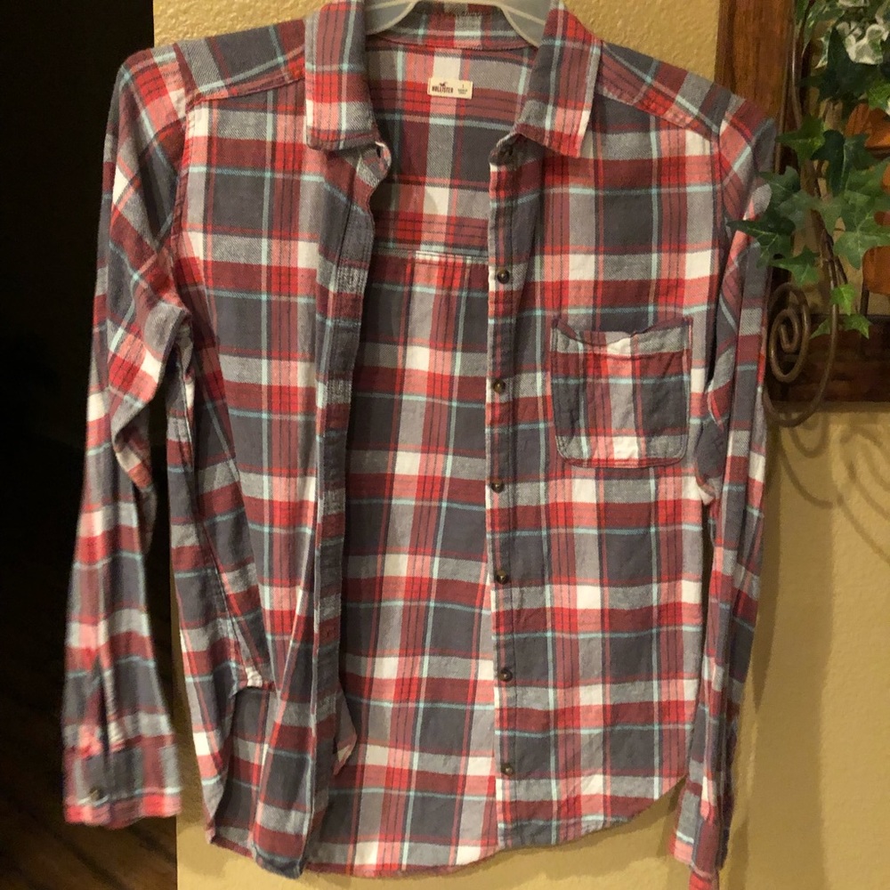 Red Plaid Top